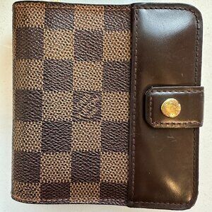 PREOWNED Authentic Louis Vuitton French Wallet (Damier Ebene Canvas)